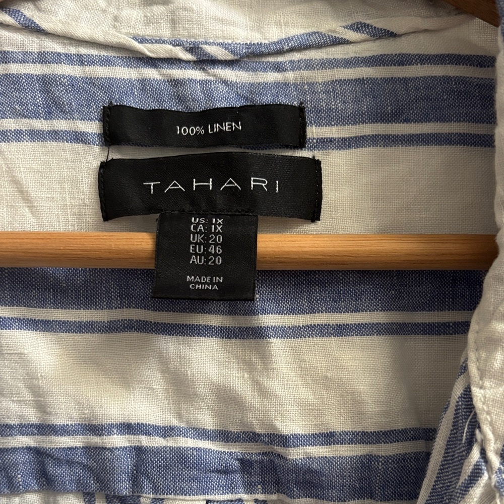 Tahari linen shirt - Picture 7 of 7